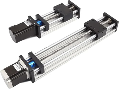 RATTMMOTOR CNC Linearführung, Effektiver Hub L-200mm Linearantrieb Kugelumlaufspindel Lineartisch-Aktuators mit Nema23 Schrittmotor 1,8°, 3A, 1,2N.m für cnc Fräsmaschine