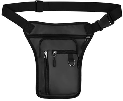 Pinsheng Beintasche für Herren Damen, Beinbeuteltasche Beintasche Motorrad Taktisch Beintasche, Wasserdicht Gürteltasche Oberschenkeltasche Drop-Leg-Gürteltaschen Hüfttasche für Wandern Outdoor