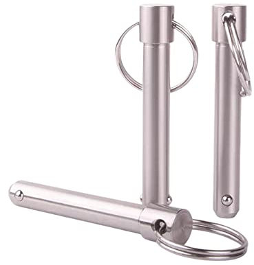 BULINO Sicherungsstifte, 1 Stück VCN114 Edelstahl-Federstift, Hochleistungs-Schnellspannstift, Kugelsicherheitsstift, VCN114-16-60 mm ( Color : Model - Dia. - Length , Size : VCN114-12-75mm )