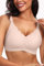 Vertvie Bras for Women Non Wired Seamless Wireless Push Up Bra Comfort Support Full Coverage Bralettes Scalloped Padded Sports Everyday Bra (Skin,L)
