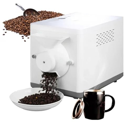 URJWAN MáQuina Tostadora De Granos De Café,MáQuina Tostadora De Frutos Secos,MáQuina Tostadora De Café DoméStica,MáQuina Tostadora De Granos De Cacahuete,Tostadora EléCtrica De Granos De Café,