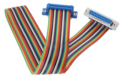 VGOL 1 Stück DB25-Pin-Serielles Verlängerungskabel Stecker auf Buchse Serielles Kabel für Server CNC-Automatisierungsgeräte Elektronische Waage Drucker Supermarkt Registrierkasse 50 cm