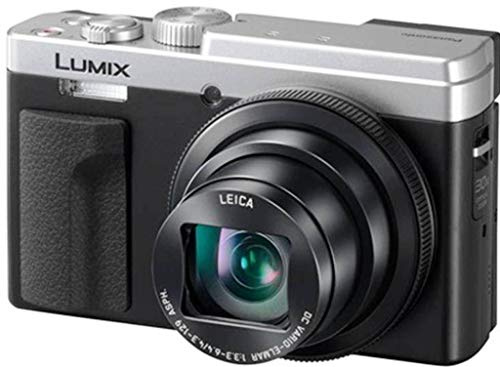 Panasonic Lumix DC-TZ95 Compact Camera 21.1 Megapixel with 24-720mm Optical Leica Zoom Lens, Panorama Selfie 4K Function Silver (Renewed)