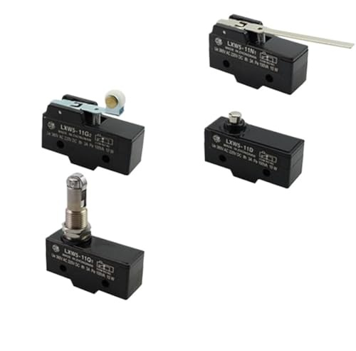 Interruptor de límite de recorrido con contacto plateado de punta plateada, microinterruptor LXW5-11G1 G2 Q1 MD N1, interruptor de posicionamiento(LXW5-11D)