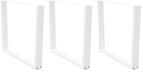 Zeehear Lot de 3 pieds de table à manger en forme de V - 100 x (72-73,3) cm - En acier revêtu par pulvérisation - Pieds réglables - Pour tables à manger et bureaux DIY