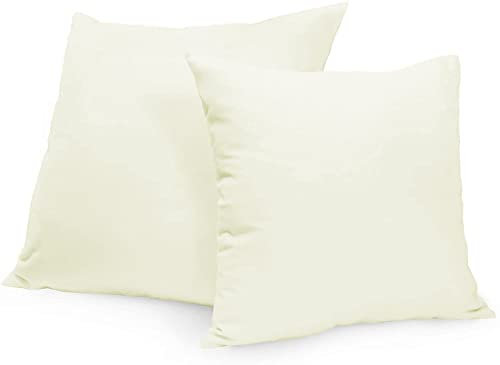 Rollmayer 2er Set Deko-Kissen Kissenhülle Kissenbezug Sofakissen Kollektion Vivid (Ecru 2, 40x40cm)