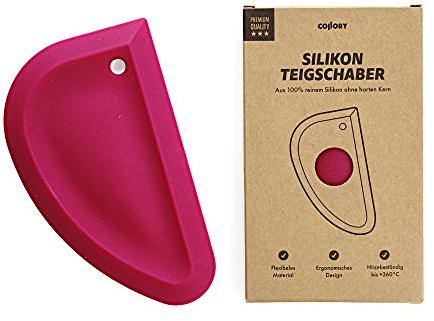 Collory - Raschietto in silicone per impasto, spatola per impasto, spatola per impasto, spatola flessibile e antiaderente