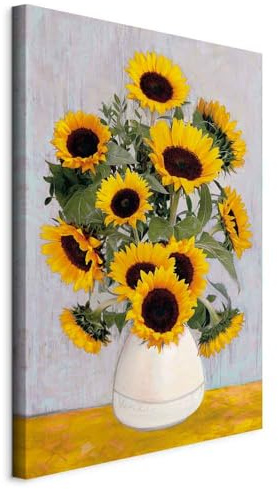 murando - Wandbilder Blumen 40x60 cm Vlies Leinwandbild 1 tlg Kunstdruck modern Wandbilder Wanddekoration Design Wand Bild - Sonnenblumen Natur b-A-0553-b-a