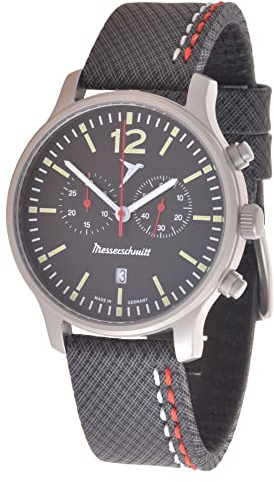 Messerschmitt Herren-Chronograph Fliegeruhr mit Neoprenband ME5021-42L