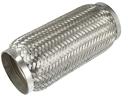 X AUTOHAUX Auto Auspuff Flexibles Rohr Universal aus Edelstahl 90mm 90 mm x 250 mm
