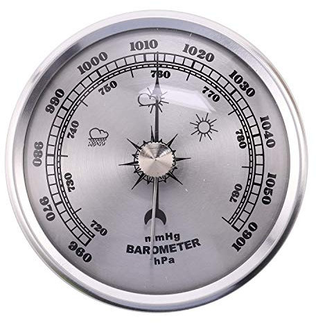 Medidor de presión de metal barómetro de pared atmosférico multifunción termómetro higrómetro portátil