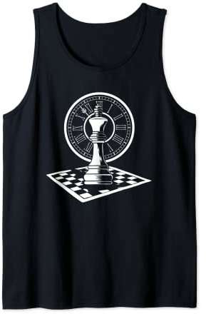 Schach Uhr Figur Schachbrett - Spieler Schachmatt Schach Tank Top