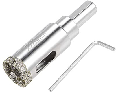 TA-VIGOR 20mm Diamond Drill Bit Glass Hole Saw Set, Hollow Core Drill Bit with Spotting Drill Bit, Tile Hole Cutter Set Core Drill Bits Center Pilot for Ceramics Porcelain Tile Bottles Pots Brick