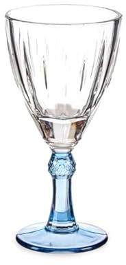 Vivalto Weinglas Kristall 6 Stück Set 275 ml blau