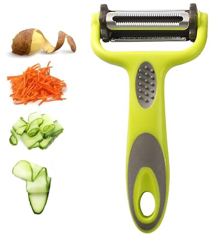 1 Pelador Patata, Pelador Verduras, Pelador, Peladores Universales, pelador de Cocina, Pelador Patatas Acero Inoxidable, Adecuado para Pelar Patatas y Varias Verduras y Frutas
