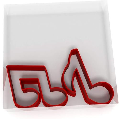 JUST CUTTERS Stampini a forma di nota musicale, set di 4 mini taglierine in plastica per cottura, fondente, argilla, pasticceria, glassa, gioielli (3 cm + 5 cm)