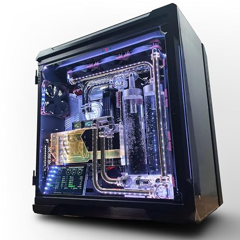 VIXIA High End Custom Watercooled Gaming PC - Metal Tube - Intel Core i9 14900KS 6.20GHz - GeForce RTX 4090 DDR6X 24GB - DDR5 64GB 6000Mhz - PCIe4.0 M.2 NVME 2TB - Dual Cooling - VXF-20M