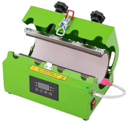 YyanLAK Tassenpresse, Tumbler Heat Press, 550W Verbesserte Trommelschale heiße Presse grün 11oz-30oz Sublimationsknüppel Skinny für gerade Becher mit Thermosublimationsbeschichtung (Grün)