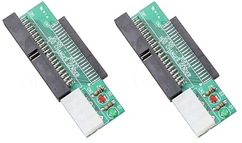 Gisoanudt 2X Adaptateur Convertisseur de Disque Dur D'Interface 44 Broches 2,5 Pouces IDE À 3,5 Pouces IDE 40 Broches pour Ordinateur de Bureau Pc Ordinateur Portable