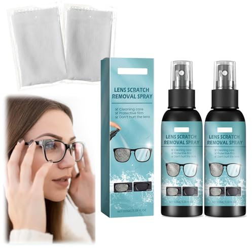 Spray Para Eliminar Rayones De Lentes, Limpiador De Gafas Con Paño De Limpieza, Eliminador De Rayones Para Gafas, Gafas De Sol, Lentes De Cámara, Pantallas