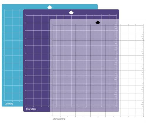 Zocipro 3Pcs Tappetino da Taglio per Silhouette Cameo 4/3/2/1, Tappetino Taglio di Ricambio Quadrato, Autoadesivo Tappetino, Plotter da Taglio Accessories (3 Tappetini, 30.5 x 30.5cm)