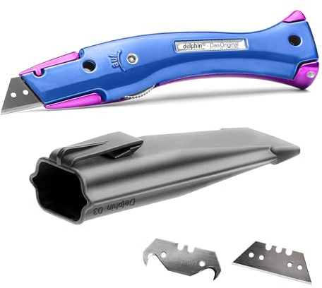 Delphin®-03 Style Edition inkl. Klingen und Kunststoffköcher Teppichmesser