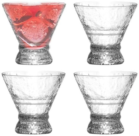 Generisch Margarita, bicchiere da cocktail – 200 ml, bicchiere trasparente per caffè, riunioni di famiglia, discoteca, casa, bar