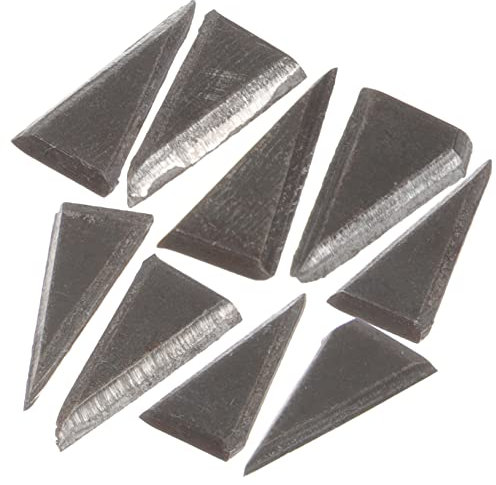 Operitacx 9pcs Iron Wedge Handle Splitting Wedge for Hammer Installation Woodworking Tools Accessories for Lumberjack