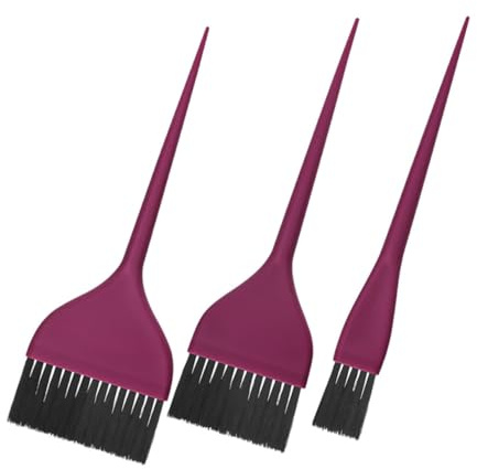 VICASKY 3piezas Cepillos para Teñir el Cabello Herramientas de Aplicación Precisas para Tinte Cerdas Firmes Reutilizables y Lavables para Uso Peluquería