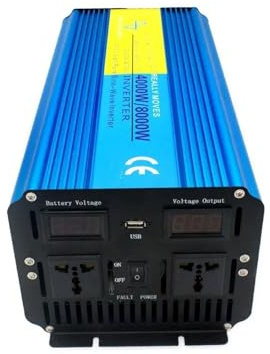 Onda Sinusoidale Convertitore Tensione A Onda Sinusoidale Pura Con Presa Universale DC 12V/24V A AC 220V 230V 60Hz 5000W/6000W/8000W Con Telecomando Convertitore Corrente(5000W 12V 60Hz)