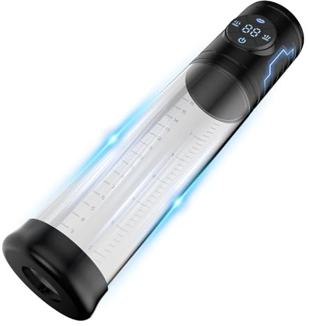 Penispumpe Vakuumpumpe für den Mann Penisvergrößerung, 9 Saugstufen & 9 Trainingsmodi Elektrische Penis Pumpe, Sex Spielzeug für die Männer Masturbator Penies Pump Verlängerung