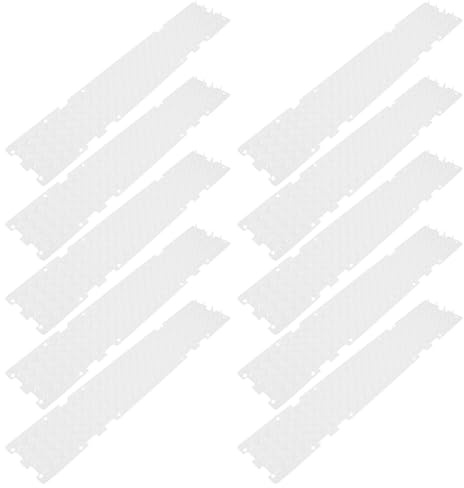jojofuny 10 Stück Teiliges Transparentes Katzenschutz spikematten Flexibel und Leicht Vielseitig Einsetzbar für Fensterbänke Balkone Geländer und Baumstämme Effektive Katzenabwehr im