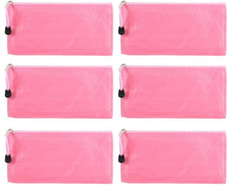 GALPADA 6 Stück pack Waschbare Tampon Tasche aus Oxford Stoff mit Großem Fassungsvermögen und Tragbar für Reisen und Shopping Rosa Wiederverwendbare Periodenbeutel