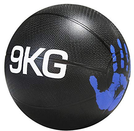 Hua Medizinbälle Heimfitness-Medizinball, Gummiball, Anti-Rutsch- Und Sturzfestigkeit Muskelkrafttraining Schwerkraftball, 1kg, 2kg, 3kg, 4kg, 5kg, 6kg, 7 Kg, 8 Kg, 9 Kg, 10 Kg (Size : 9kg/19.8lb)