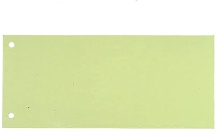 RC Trennstreifen 190g 2-Fach gelocht 22 x 10,5cm KURZ grün 100Stück