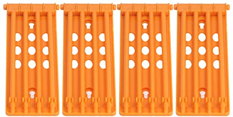 4 Uds Soporte de Anillos para Patas de Pájaro, Soporte de Anillos de Pie de Palomas de Plástico Marco de Entrenamiento de Pájaros Proveedor de Palomas Accesorio de Palomas Mensajeras(Amarillo)