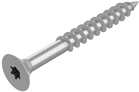 SECCARO Lot de 250 vis à bois pour panneaux d'aggloméré 3 x 30 mm, en acier inoxydable V2A VA A2, avec filetage partiel, TX/six pans creux
