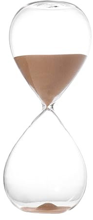 LIFKOME Minuten-Sanduhr Aus Robustem Glas Praktischer Sanduhr-Timer Für Zähneputzen Moderne Sanduhr Mit Widerstandsfähigem Design Modische Heimdekoration Und Kreatives Kinderspielzeug