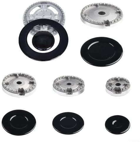 ReachMall UJB9WV83LB3722NI9WF8H64T23LD2 Ensemble de brûleurs de table de cuisson, couvercle de cuisinière, couvercle de cuisinière à gaz pour la plupart des brûleurs à gaz (concave)