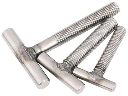 M5M6M8M10M12 304 Edelstahl T-Schraube zylindrische Schweißnagel Typ Schraube Schweißschraube Bolzen (Color : Silver, Size : M6x100)