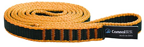 CAMNAL Bandschlinge Professionelle Kletterschlingen aus 16 mm Polyamid, UIAA- und CE Zertifiziert, Zugfestigkeit von 22 kN Rundschlinge