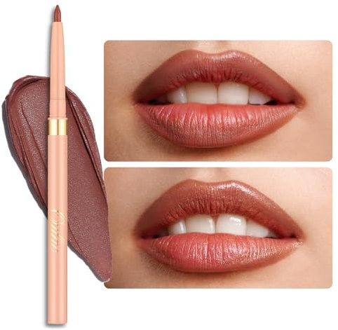 OULAC Matita Labbra Marrone Opaco, Lipliner Impermeabile Dura 12 Ore +, No-Transfer, Altamente Pigmentate, Liscio, per Contornare le Labbra, Vegan (06) Body Talk