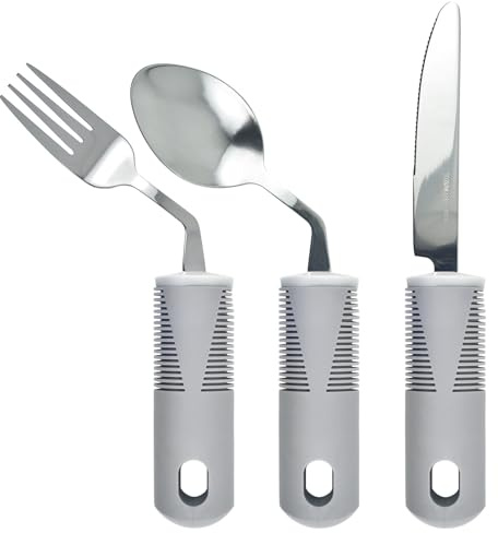 Utensilios adaptativos doblados para personas mayores