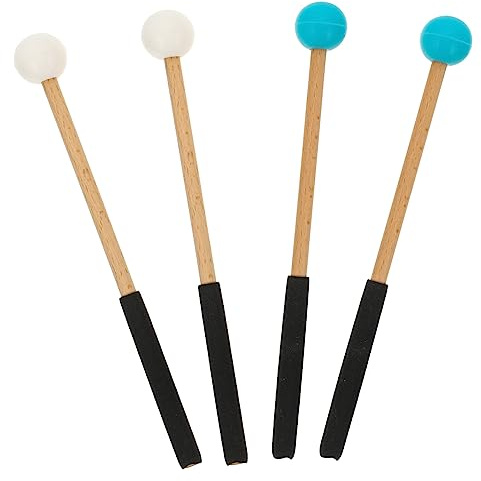 VICASKY 6pares Mallets De De Lengua De Baquetas De Percusión Mango Herramienta Musical Para Instrumentos De Percusión Accesorios Para Drumsticks y Suministros De Tongue Drum