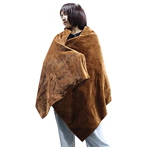 Tiiiopkvvv Châle chauffant électrique sans fil USB pour femme avec cordon de contrôle de chaleur à 3 réglages - Cape chaude en flanelle ultra douce pour chaise de voiture de bureau - Lavable en
