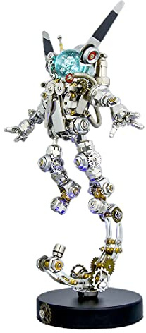 CreativeBlocker 3D Metall Puzzle-DIY Astronaut Kaninchen 3D Modell Bausätze Erwachsene, Tier Figuren Metallbaukasten Bastelset Modellbau, Steampunk Deko, Geschenk für Weihnachten (500PCS)