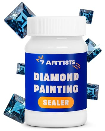 7 Artists Sigillante Diamond Painting 100 ml Trasparente – Colla Diamond Painting Fissante Lucida per Pittura Diamante, Dimond Art, Puzzle con Diamantini e Quadri con Perline | Sealer Diamanti