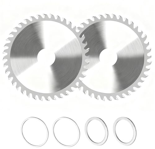 Confezione da 2 lame per sega circolare da 115 mm per smerigliatrice angolare, dischi da taglio per legno con punta in carburo 40T, strumenti per la lavorazione del legno per legno duro, compensato e