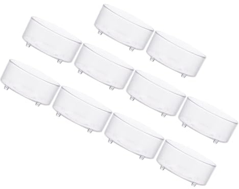 CVUTOVO 10 Stück-Pack Acryl Reptilienschalen mit Auslaufschutz und Sicher für Kleine Reptilien Wasserschalen und Futterbehälter für Terrarien und Spinnen