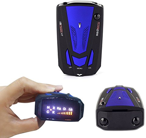 360 ° véhicule Auto 16 Band Bleu V7 anti Police GPS Speed Sécurité détecteur de radar Voice Alert LED